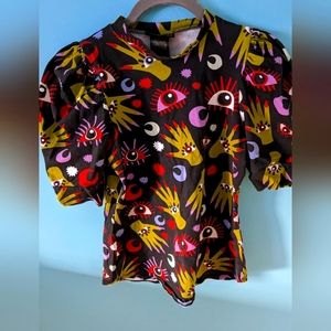Nooworks Witchy Ways puff sleeve top